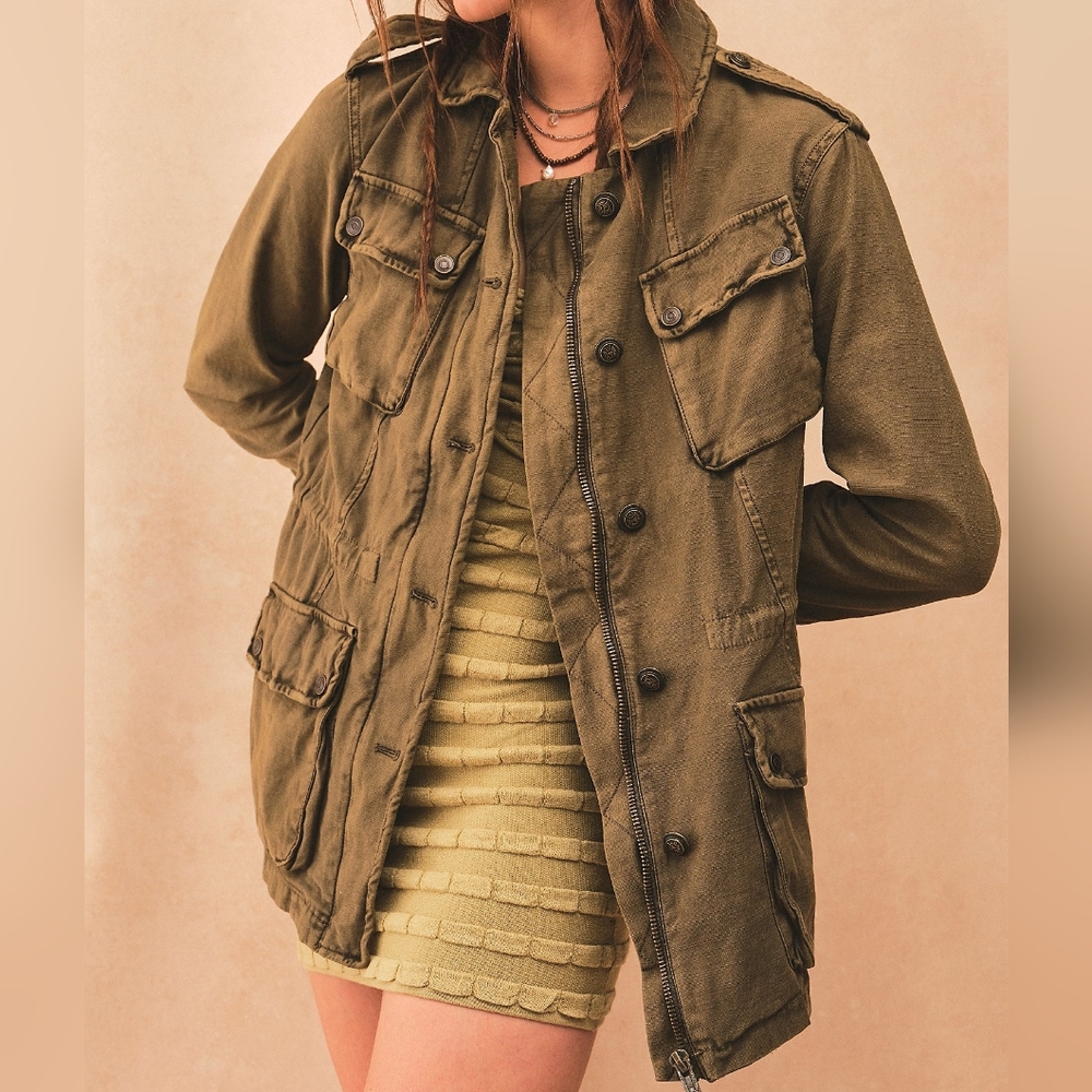 Free People Not Your Brothers Surplus Jacket/Olive